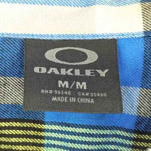 オークリー OAKLEY 長袖チェックシャツ メンズ import:M